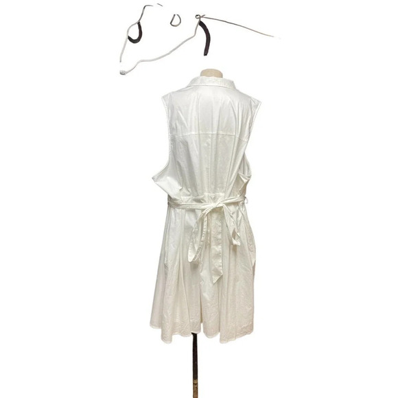 Torrid White‎ Poplin Collared Shirtdress Plus Size 6X - Picture 7 of 13